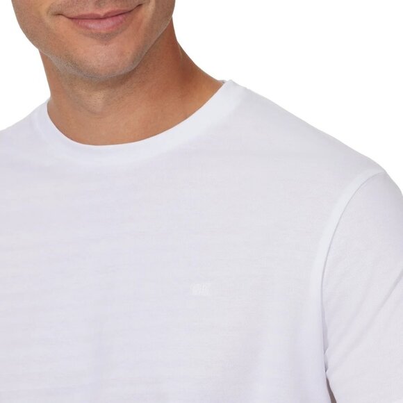 Calvin Klein Mens Brilliant White T-Shirt Size Medium Crewneck a1130 - Picture 6 of 6